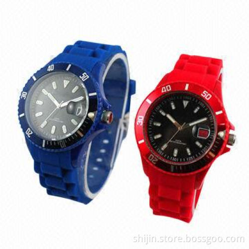 Silicone Quartz Vogue Watch for Men or Women, Hot-sale
